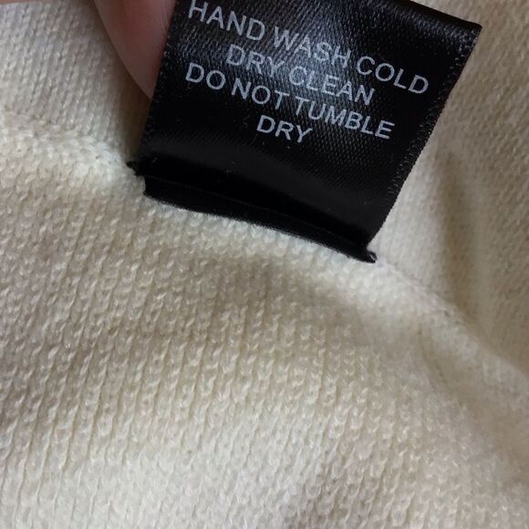 Joh. Elegant Cream Knitted Wide Flared Pants - Picture 6 of 6